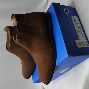 TR Premium Roberto Brown Suede Leather Casual Boots Size 8.5 NIB